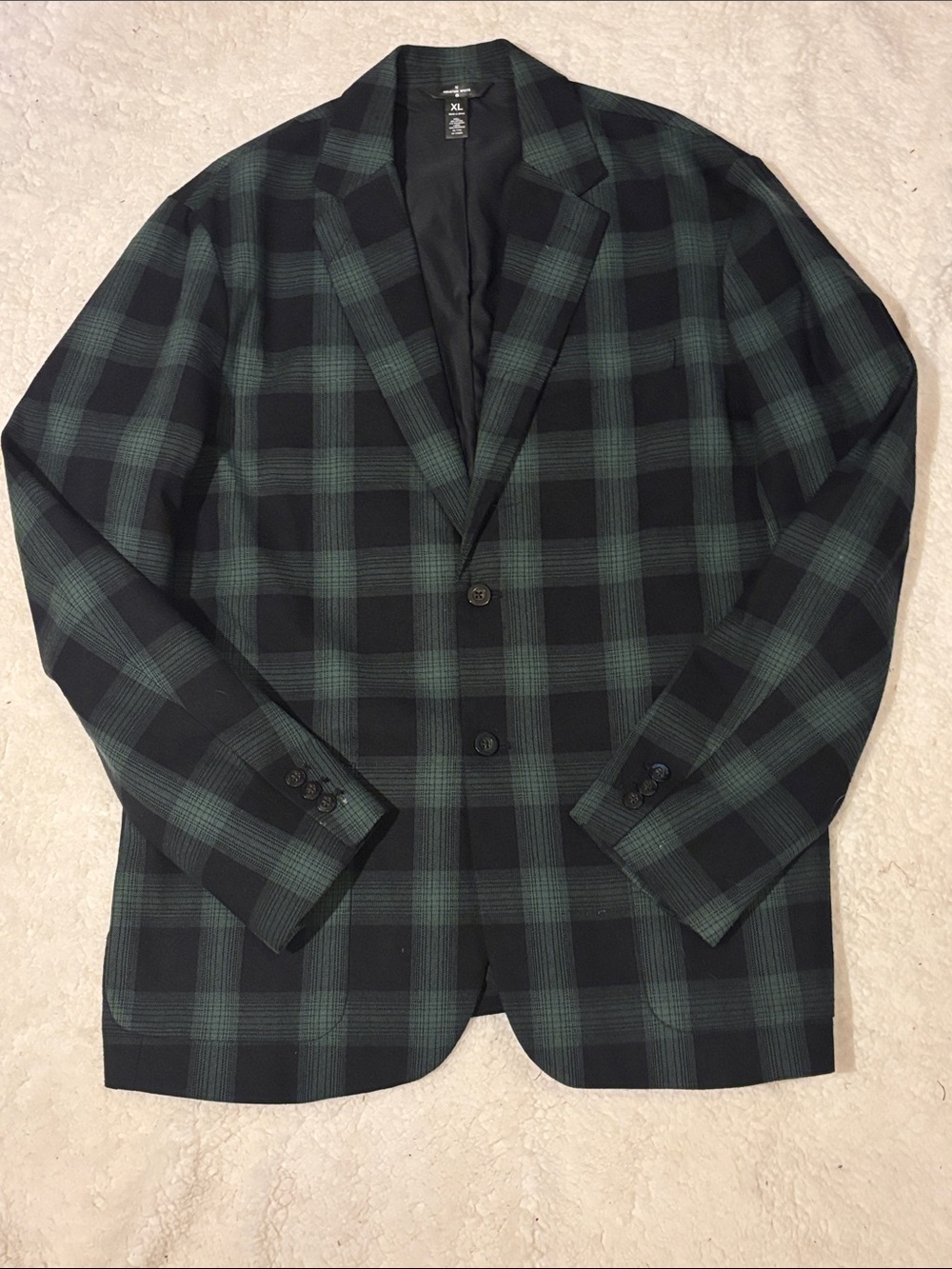 Houston White Target Green & Black Plaid XL Blazer
